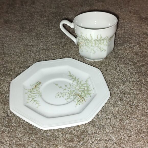 Gallo Leonardo Fougere Sommerfarn Cup and Saucer - Picture 2 of 8